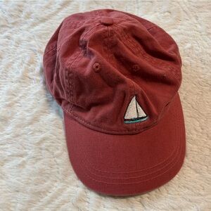 NWT J. Crew Rust Embroidered Sailboat Cap Baseball Cap Summer Vacation One Size